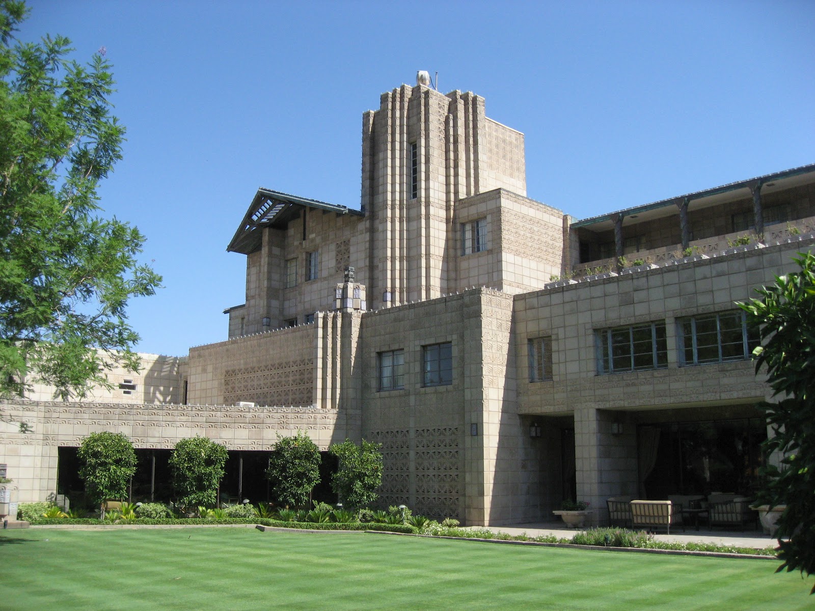 Phoenix Biltmore resort. The Biltmore was designed by Frank Lloyd